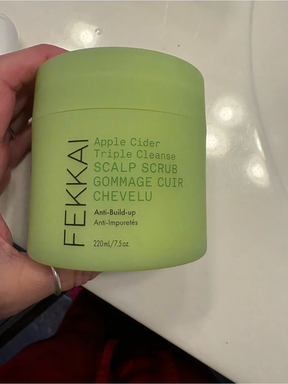 FEKKAI Apple Cider Triple Cleanse Scalp Scrub - Light Green